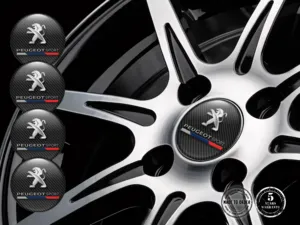 Peugeot Decalcomanie su Ruote Etichette Resina Qualità